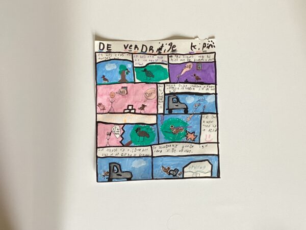 De verdrietige kip strip